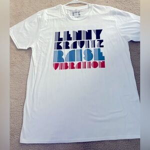 BRAND NEW LENNY KRAVITZ RAISE VIBRATION TOUR 2018 MENS WHITE T SHIRT XL